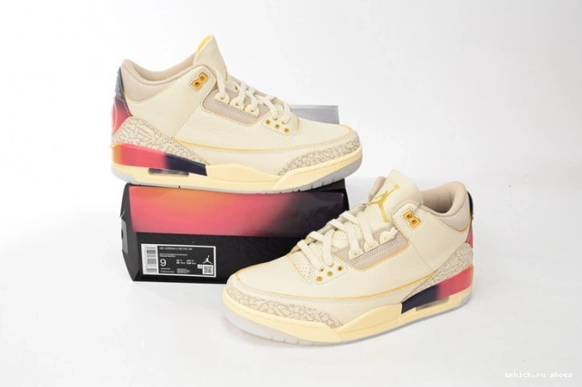 Rep Medellin Balvin FN0344-901 x J Jordan Air 3 Sunset 0820
